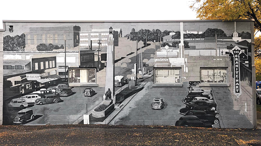 “Sugar House 1940” - mural by Josh Scheuerman - JOSH SCHEUERMAN