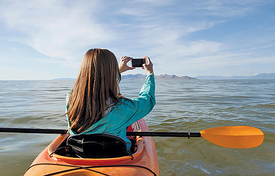 Rowing at the Great Salt Lake - JADE CLEMENT