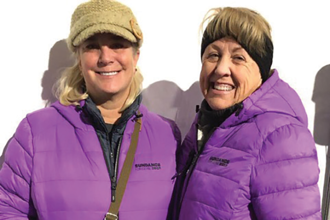 Jenny Schwing, right, with Sundance co-worker Catherine Bock - COURTESY PHOTO