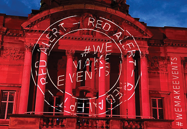 Red Alert Demonstration for #WeMakeEvents in the UK - JEROME WHITTINGHAM