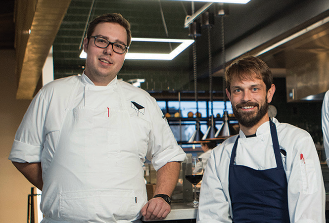 Chefs Mike Blocher, left, and partner Nick Fahs, of Table X - JOHN TAYLOR