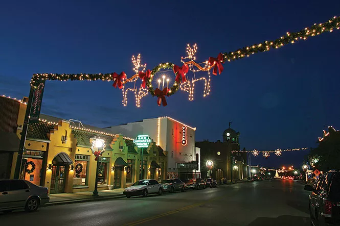 Main Street, Grapevine: "The Christmas Capital of Texas"