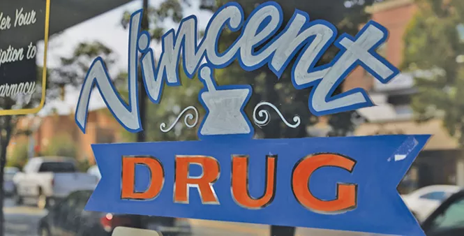 Remembered for its role in The Sandlot, Vincent Drug is literally a shell of its former self - STEVEN VARGO