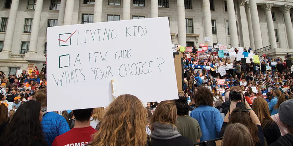 SLC's March for Our Lives drew an estimated crown 8,000 strong. - SARAH ARNOFF