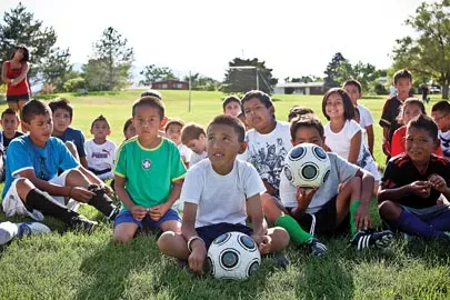 YOUNG PLAYERS AT THE SOCCER CLUB - BY ERIK DAENITZ