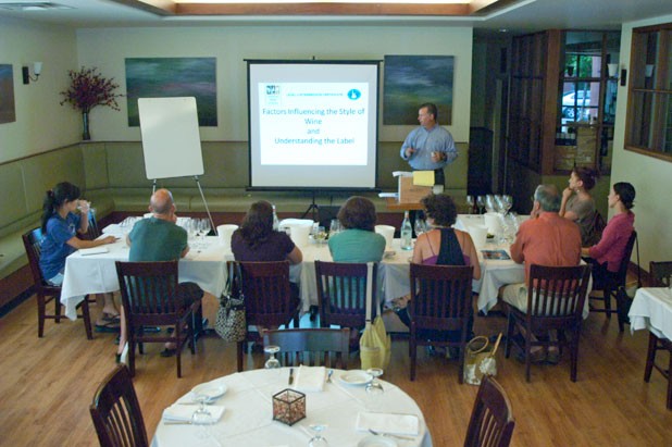 A class at Vermont Wine School