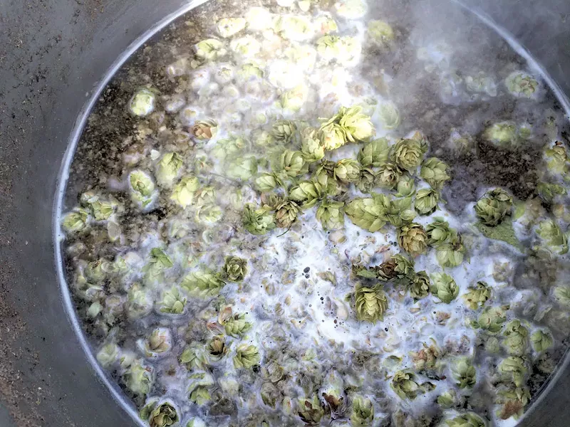 A South Burlington homebrew in progress - COURTESY OF BRYCE HEALY