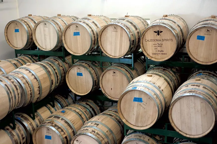 Barrels at Caledonia Spirits - NATALIE WILLIAMS