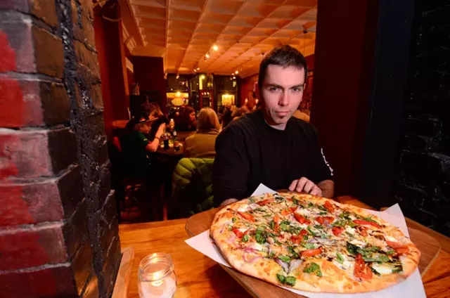 Taste Test Waterbury S The Blue Stone Pizza And Tavern Blue Stone Pizza And Tavern Co Owner Chris Fish Jeb Wallace Brodeur
