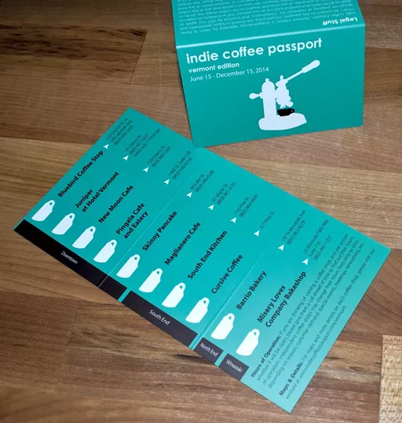 Burlington Indie Coffee Passport - COURTESY OF HENRI ST-PIERRE
