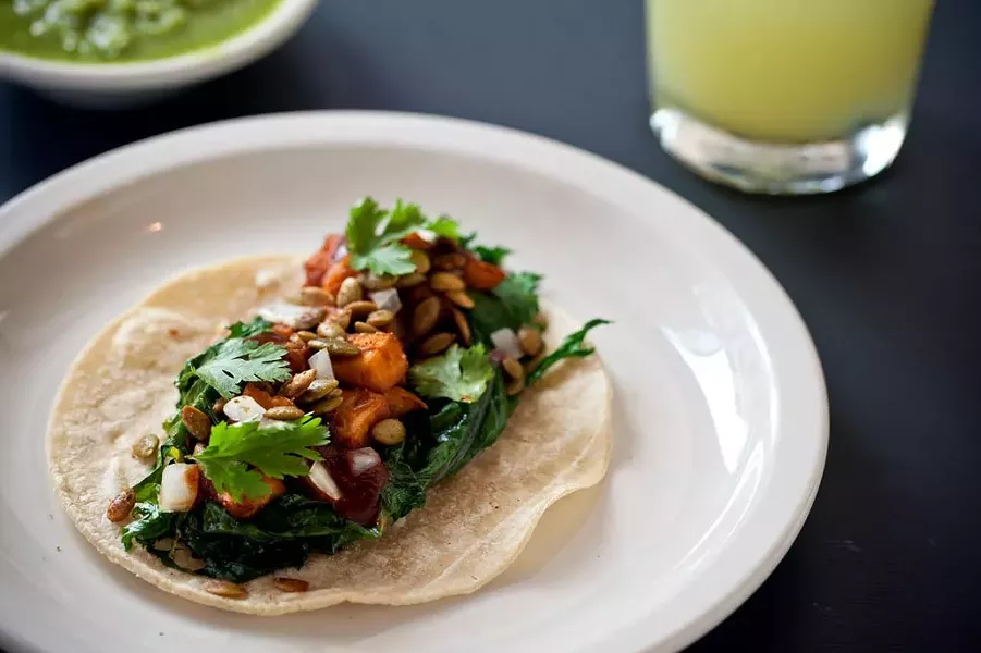Camote tacos - COURTESY OF EL CORTIJO TAQUERIA Y CANTINA