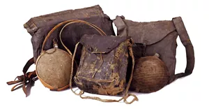 Canteens and knapsacks, U.S. Army - COURTESY OF SHELBURNE MUSEUM