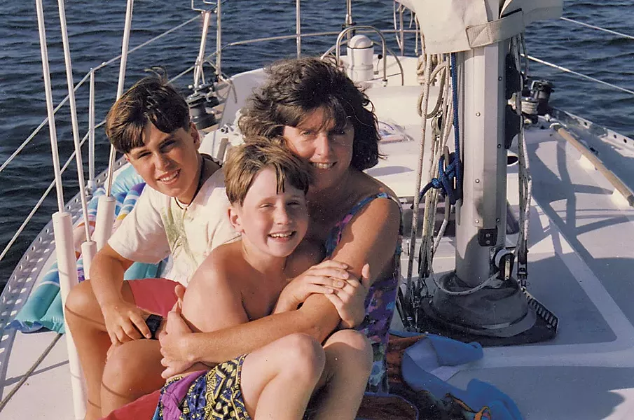 Carolyn with sons Zachary and Trenton - COURTESY OF CAROLYN EDWARDS' FAMILY
