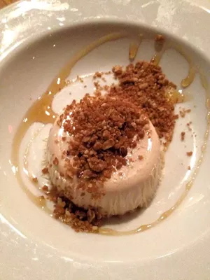 Chocolate panna cotta at Bluebird Tavern - COURTESY OF XIAN CHAING-WAREN