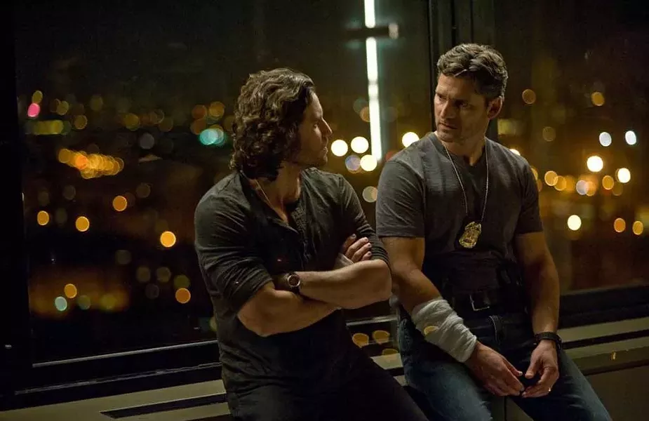 deliver us beefcake Ramírez and Bana play a buff pair of demon hunters in Derrickson's overblown horror flick.