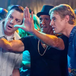 DICK-UP ARTISTS Unlikely playboy Jenkins explains to Wilson and Sudeikis who’s hot and who’s not.
