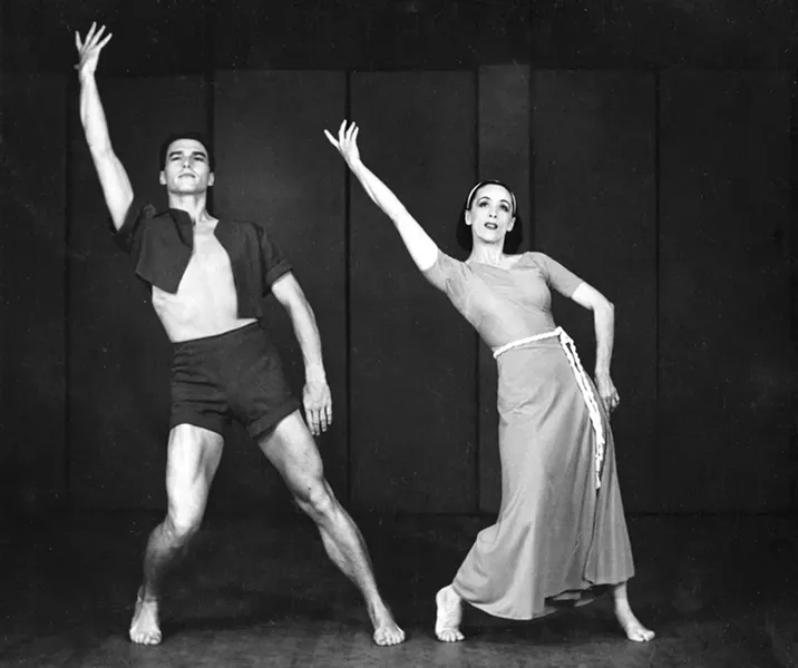 Erick Hawkins and Martha Graham - COURTESY OF BENNINGTON COLLEGE AND THE AMY E. TARRANT GALLERY