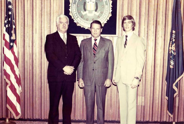 FBI Director William Webster and future sheriff Kevin McLaughlin in 1980 - COURTESY OF SHERIFF EARLE MCLAUGHLIN