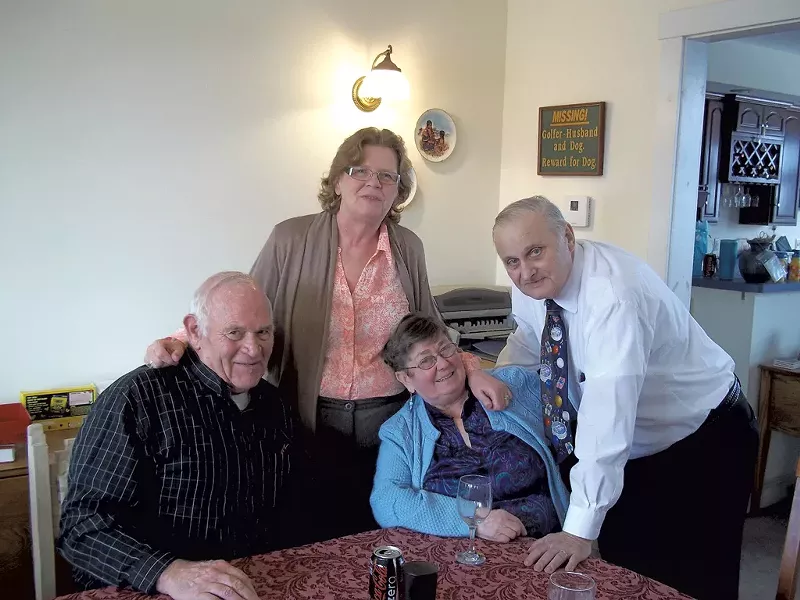 From left: Sears with Irene Machemer, Sears' wife, Beverly, and Irene's husband, William - MATTHEW THORSEN