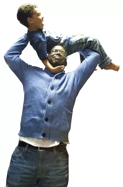 Guy Estiverne with son Avante - FILE: MATTHEW THORSEN