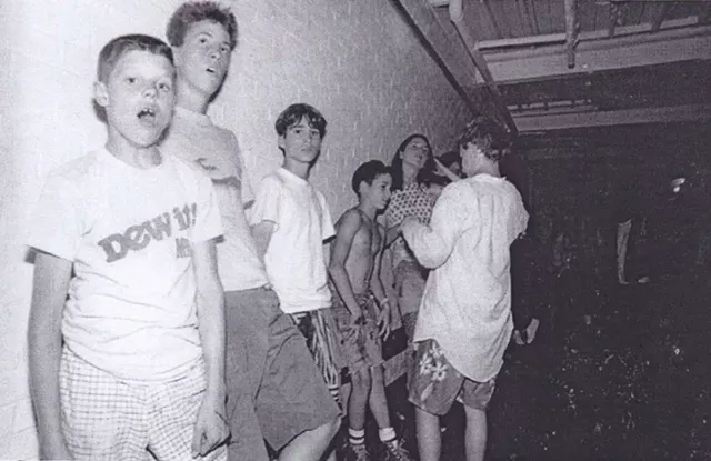 Hanging out - at 242 Main, - 1980s - COURTESY OF KIRK FLANAGAN