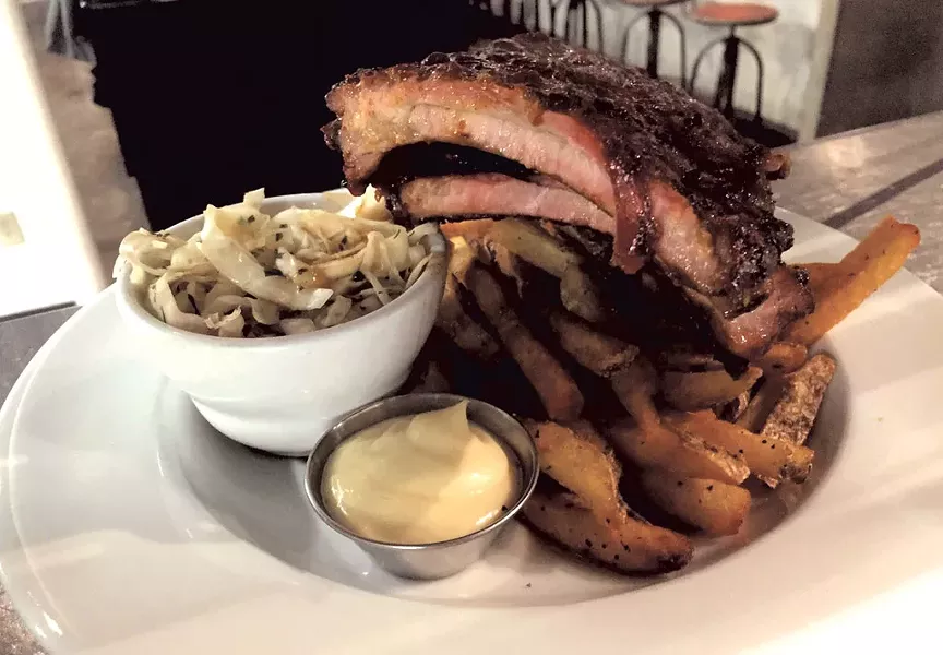 House-smoked baby back ribs - COURTESY OF NEWPORT CIDERHOUSE BAR & GRILL