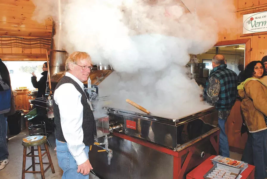 Inside the Dakin Farm sugarhouse in Ferrisburgh - DAKIN FARM