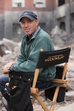 Jon Kilik on the set of The Hunger Games: Mockingjay, Part 1 - COURTESY OF JON KILIK