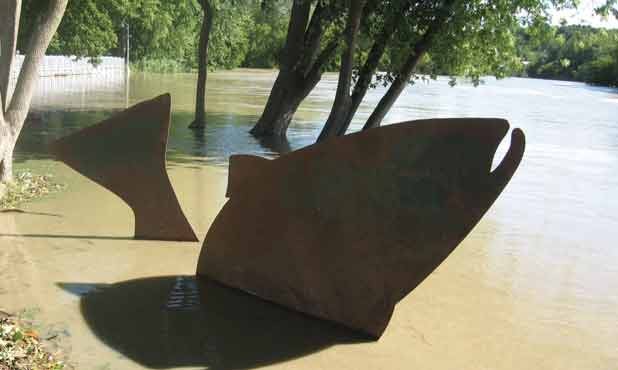Kate Pond's "Steelhead" sculpture