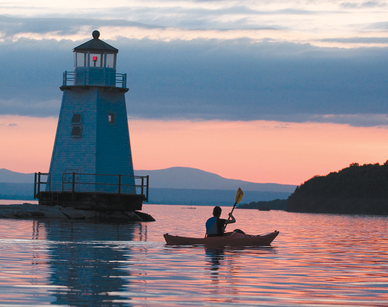 Kayaking on Lake Champlain in Burlington - CALEB KENNA