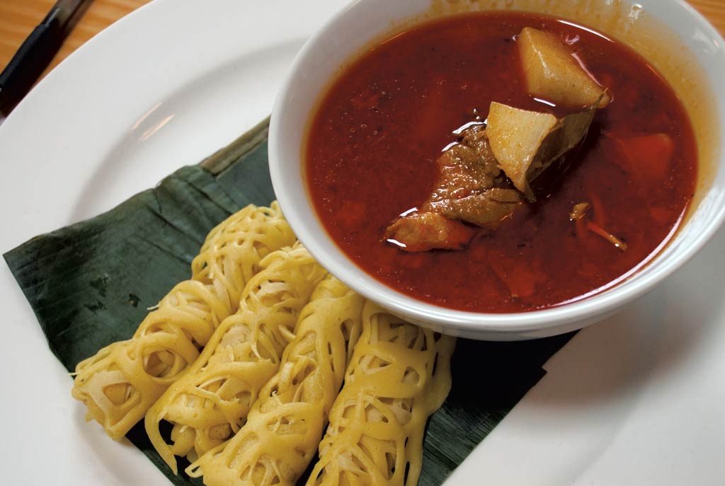 Lacy crepes and Nonya-style curry at Hawker Stall - COURTESY OF HANNAH PALMER EGAN