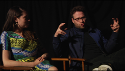 Lauren Miller and Seth Rogen at Merrill's Roxy Cinemas - COURTESY OF EVA SOLLBERGER
