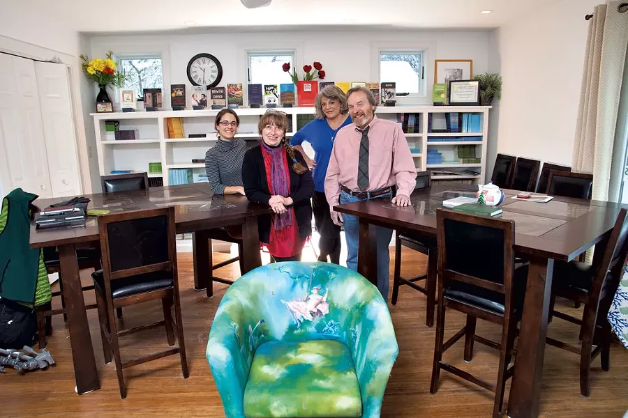 Left to right: Emily Copeland, Lin Stone, Holly Johnson and Daniel Lusk - MATTHEW THORSEN