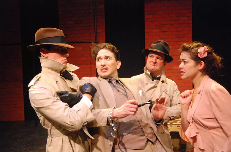 Left to right: Eric Love, Christopher Scheer, Scott Renzoni, Kate Kenney - COURTESY OF JIM LOWE