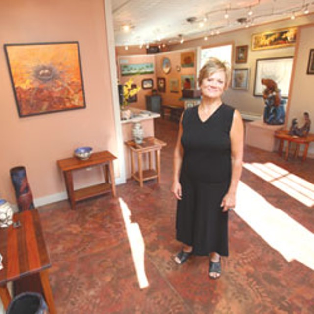 Liza Myers in her gallery