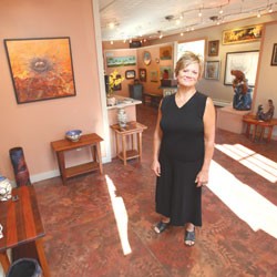 Liza Myers in her gallery