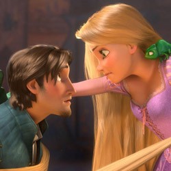 LOCKED UP In which Rapunzel demonstrates how to catch a man by trussing him with her tresses.