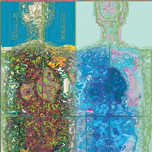 Mapping Mankind B (detail) by W. David Powell
