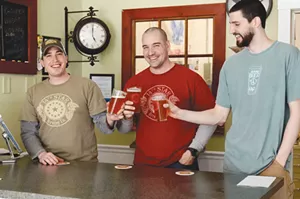 Matt Kehaya, Steve Gagner and Dan Sartwell of 14th Star Brewing - COURTESY OF 14TH STAR BREWING