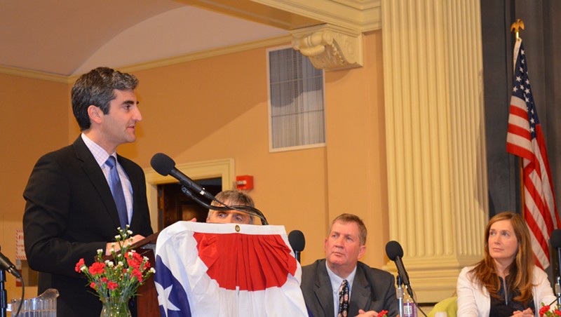 Mayor Miro Weinberger gives the annual State of the City address to the City Council.