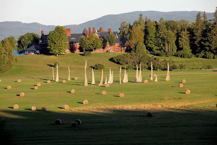Nancy Winship Milliken installation at Shelburne Farms - COURTESY OF SHELBURNE FARMS