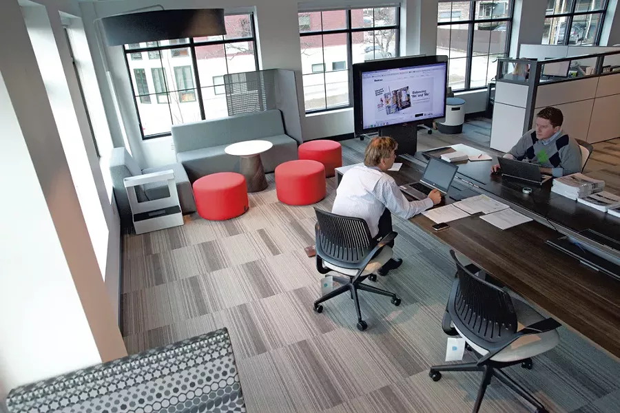 Open layouts make offices multifunctional