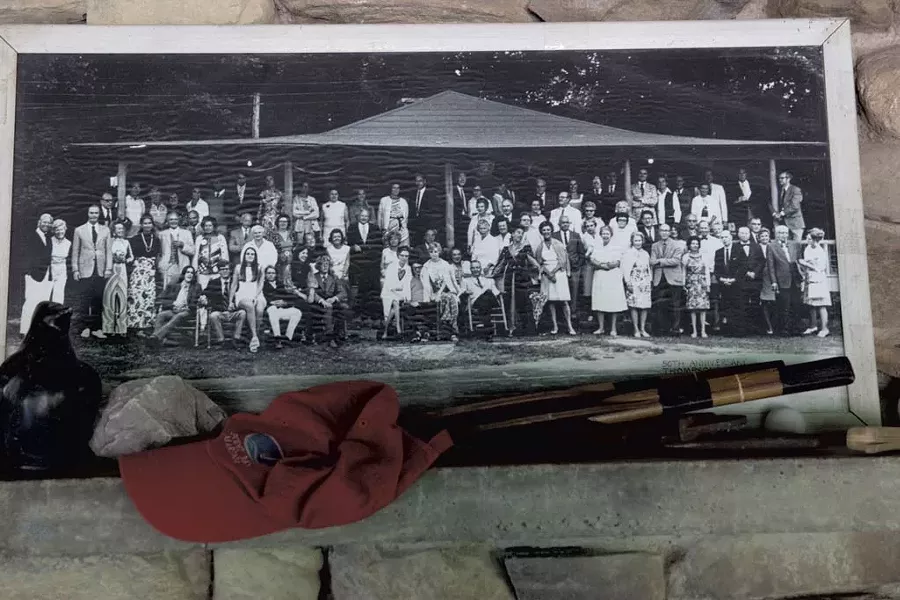 Photo in the clubhouse of campers past - MATTHREW THORSEN