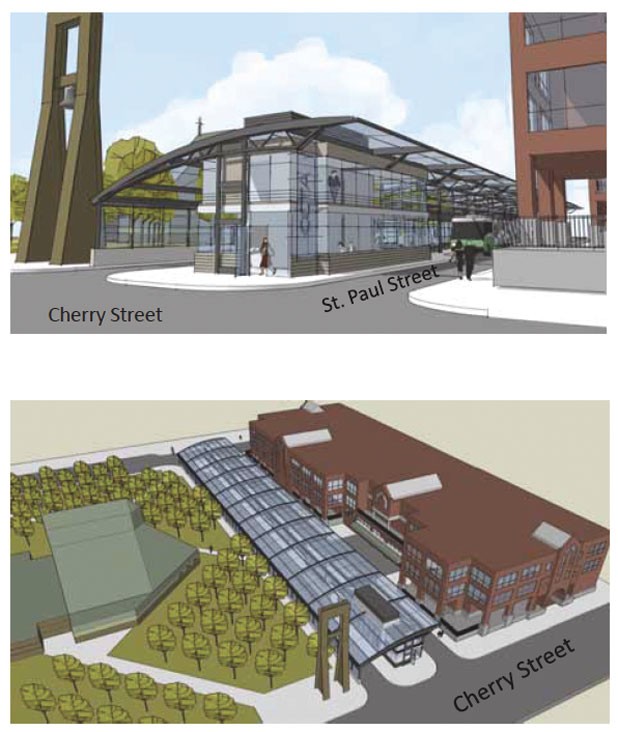 Plans for the new transit center