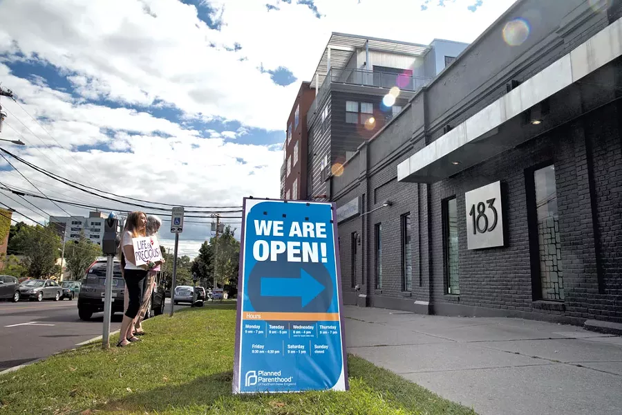 Protesters at Planned Parenthood - FILE: MATTHEW THORSEN