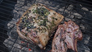 Rack of lamb and lamb shoulder steak make for great grilling.