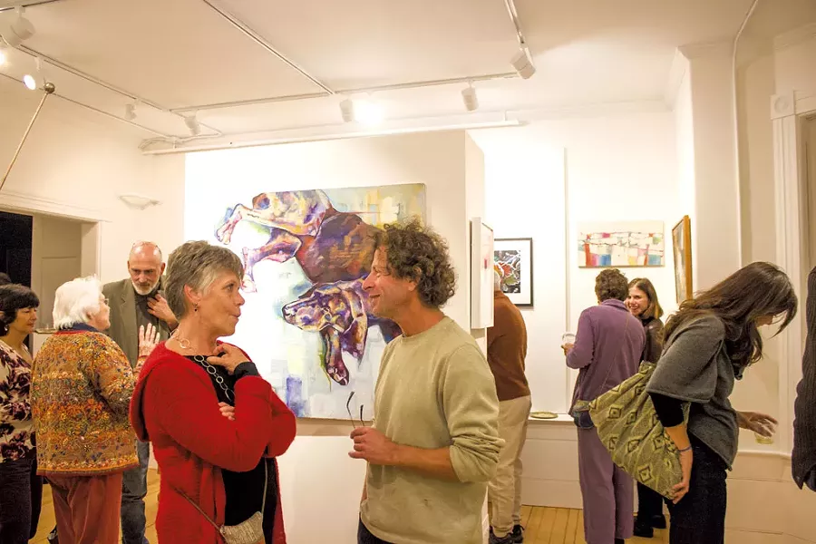 Reception at the "Local Color" exhibit - COURTESY OF EMMY WALDEN FOX PHOTOGRAPHY