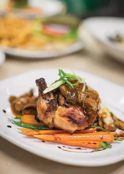 Roasted chicken at Bailiwicks on Mill