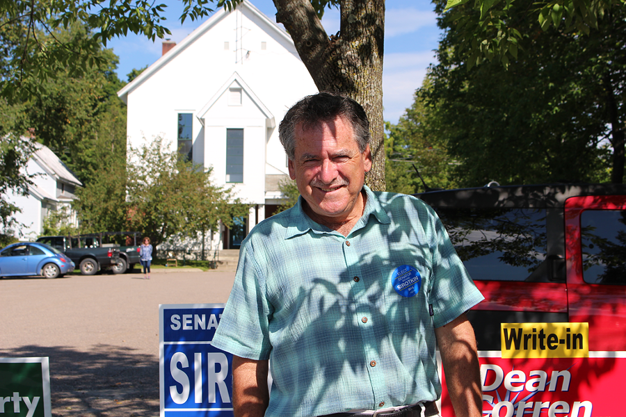 Sen. Michael Sirotkin on primary election day. - PAUL HEINTZ