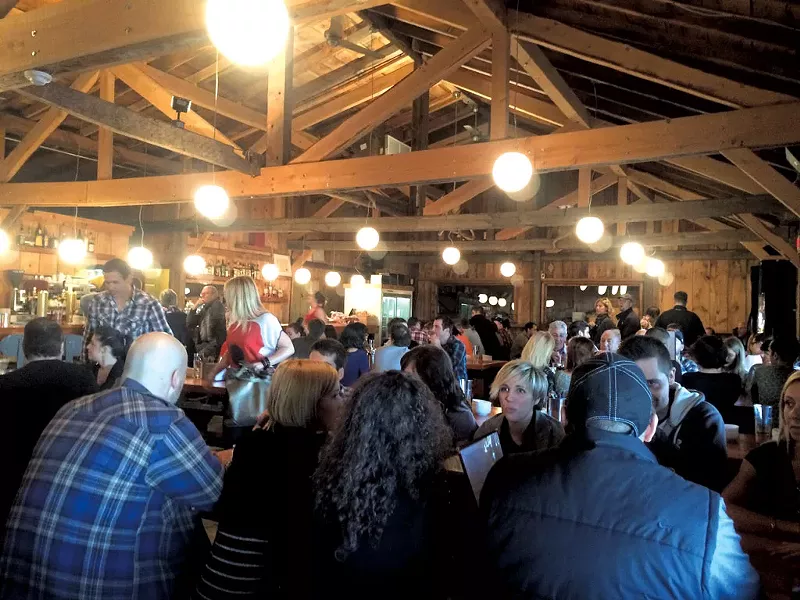 The crowd at the cabin - ALICE LEVITT